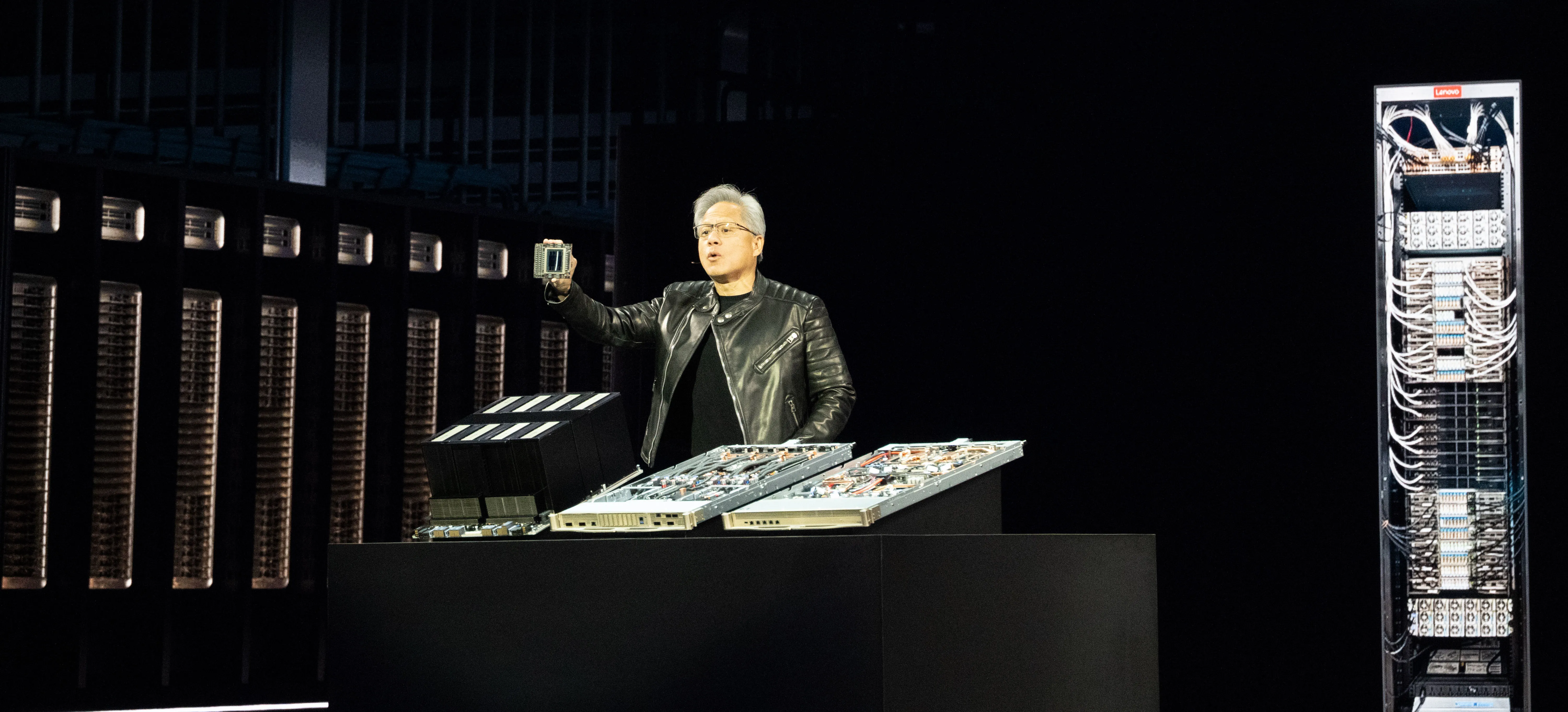 SAP Centerに掲げられたNVIDIA GTCの看板